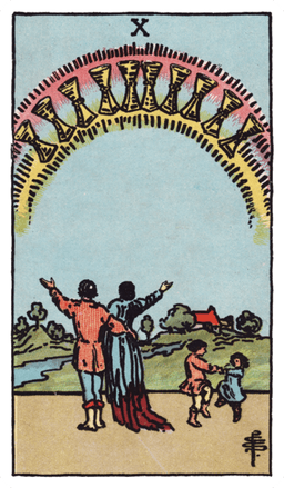 Ten of Cups tarot card