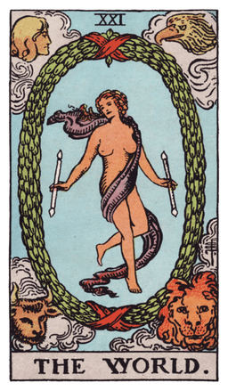 The World tarot card