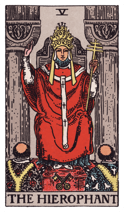 The Hierophant tarot card