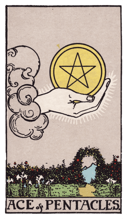 Ace of Pentacles tarot card