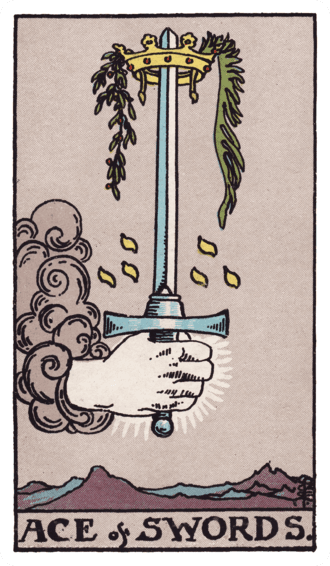 소드 에이스(Ace of Swords) 타로카드 이미지
