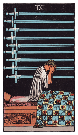 Nine of Swords tarot card