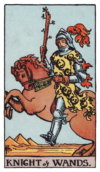 Knight of Wands tarot card
