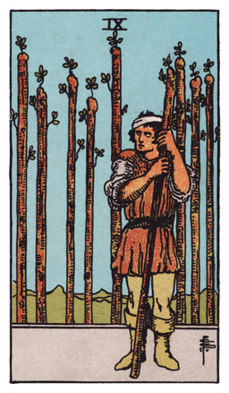Nine of Wands tarot card