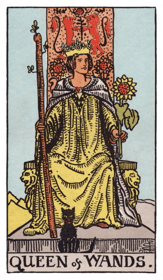 완드 퀸(Queen of Wands) 타로카드 이미지