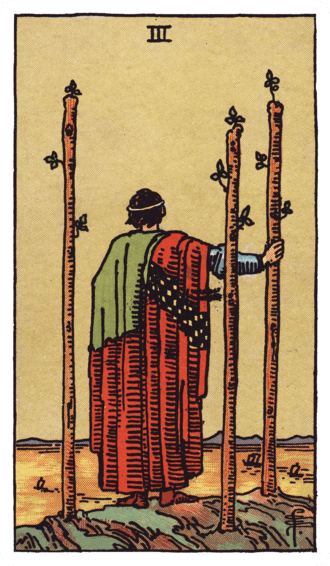 완드 3(Three of Wands) 타로카드 이미지